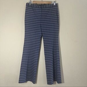 Theory Demitria Womens 6 Blue Wool Straight Pant Preppy Old Money Career 32*32”